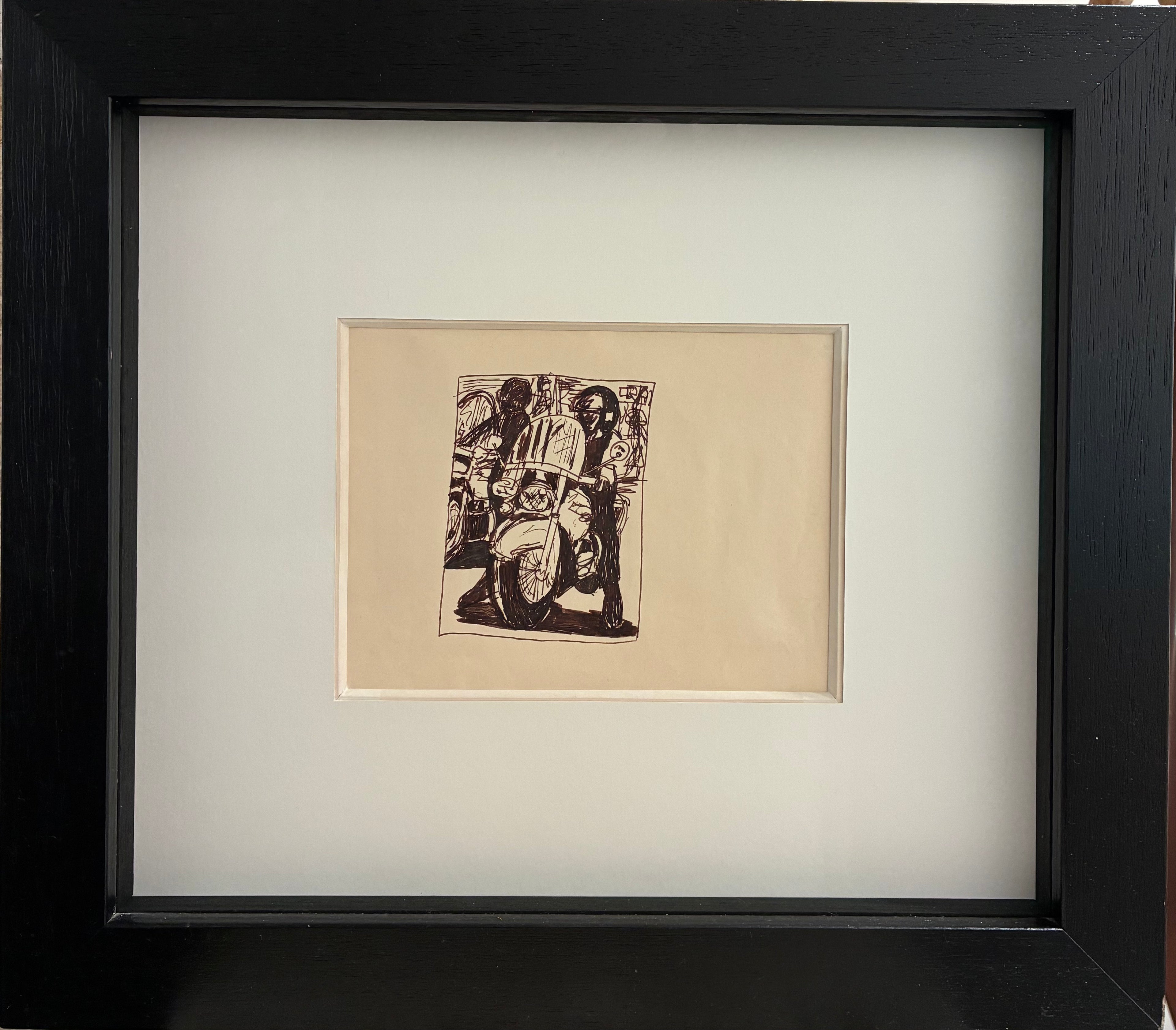 Robert Combas, L'Homme à la moto, 1982