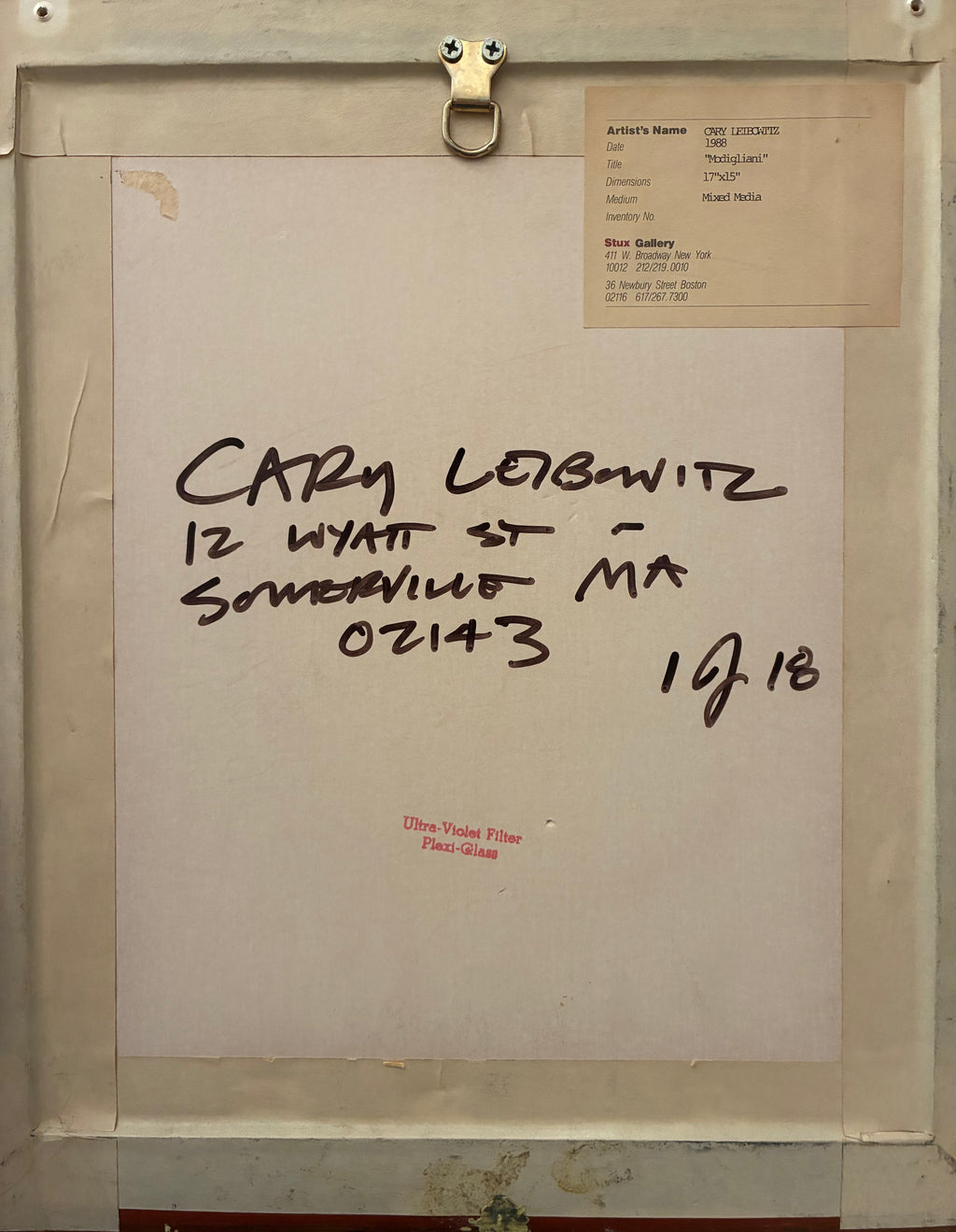 Cary Leibowitz, Modigliani